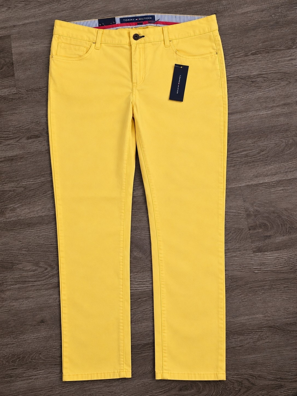 Tommy Hilfiger Women’s Bright Yellow Skinny-Leg Jeans